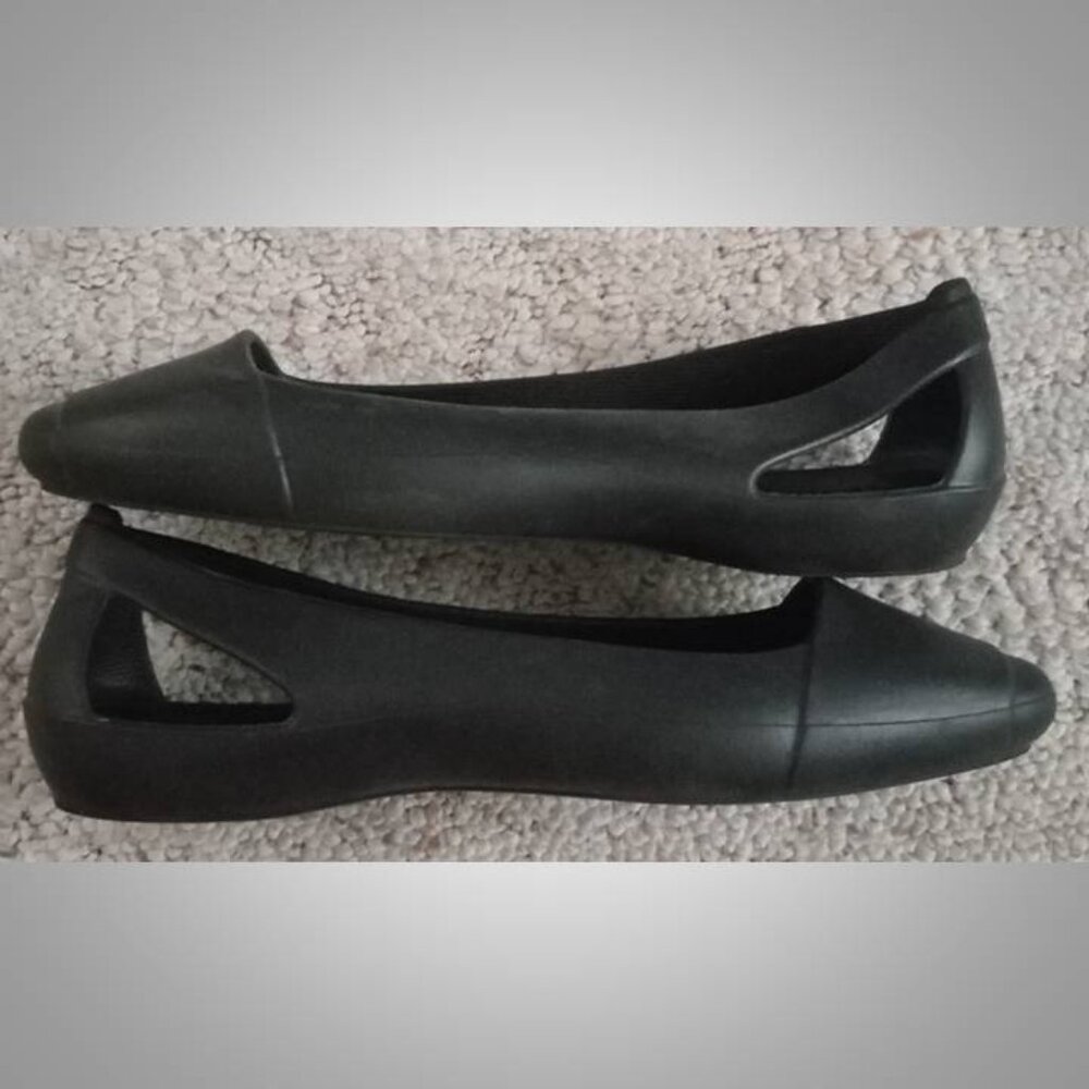 Crocs Sienna sandals flats size 9 women's black - Picture 6 of 8